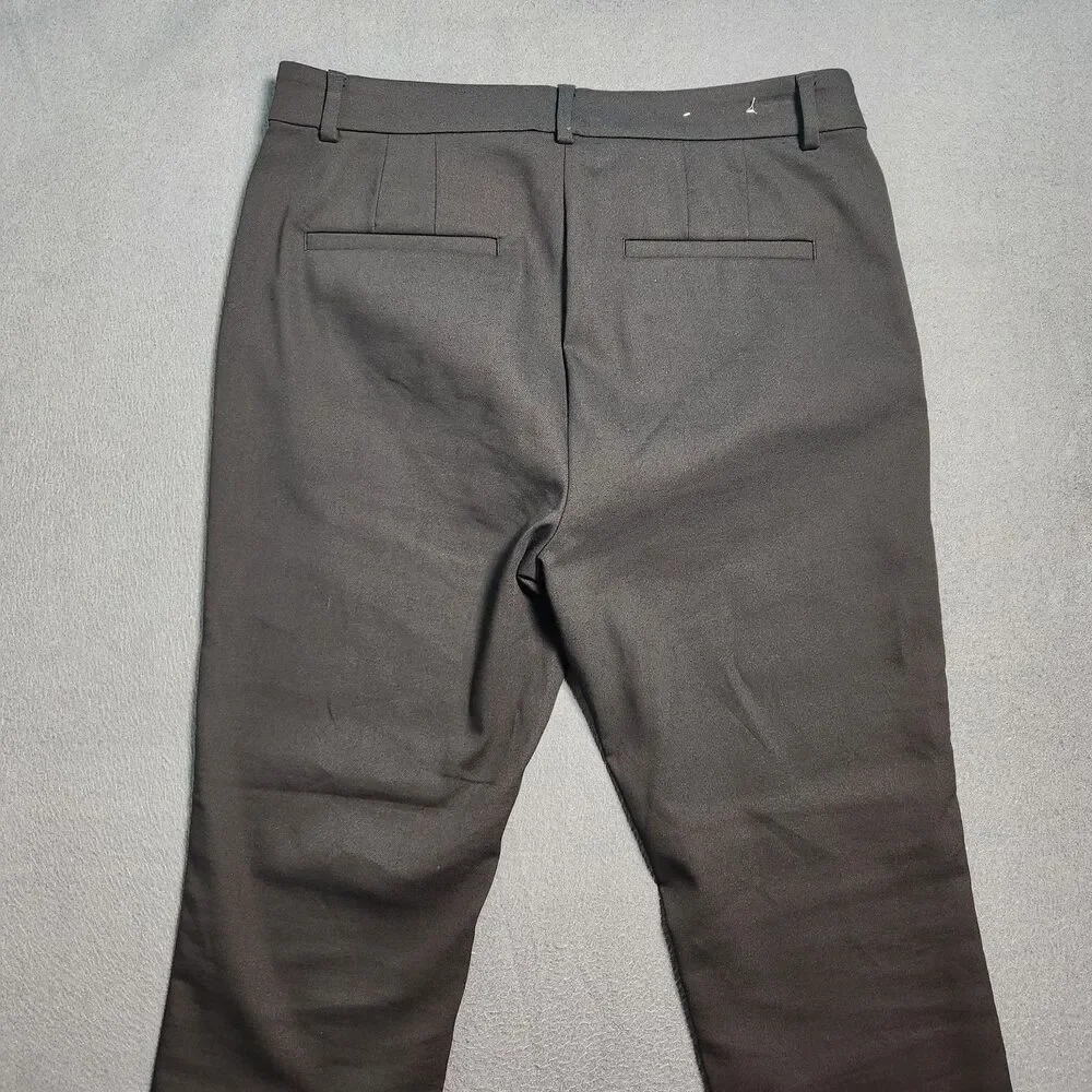 LOFT Dress Pants Women 10 Black High Rise The Curvy Skinny